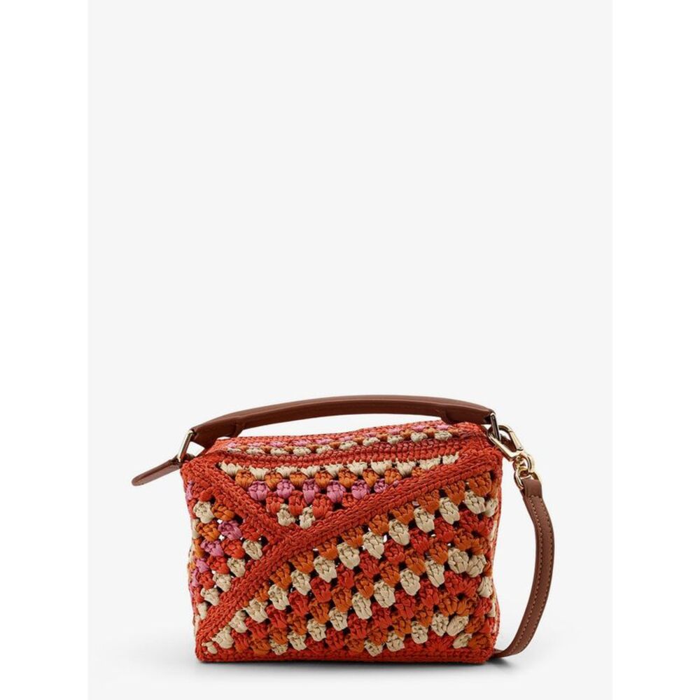 Loewe Women Paula's Ibiza-Puzzle Edge Multicolor Crochet Handbag - Picture 2 of 5